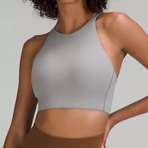 Womens Lululemon Like a Cloud High-Neck
Longline Bra *Light
Gull Grey
Sz6